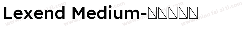 Lexend Medium字体转换